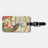  Frans bagagelabel Peacock (Voorkant horizontaal)