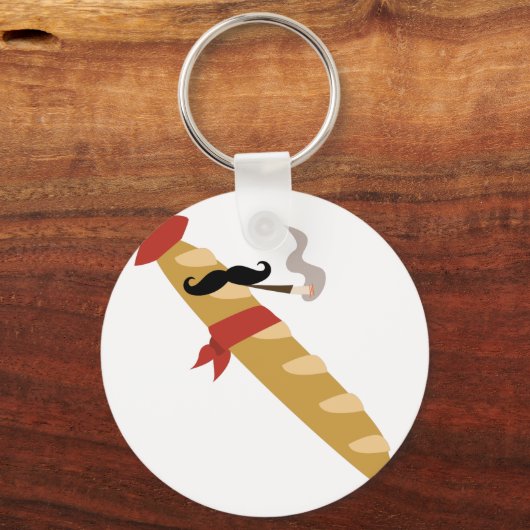 Frans Baguette Sleutelhanger (Voorkant)