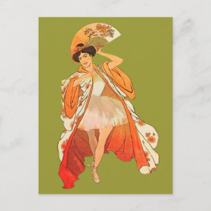 Frans baletkostuum Japans-Aziatische  Briefkaart