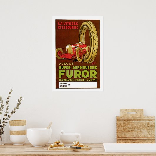  Frans bandenrecorder Poster (Keuken)