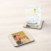 Frans bedrijf van chocolade en thee, Art Nouveau Bier Onderzetter (Rechterzijde)