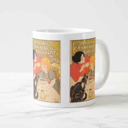 Frans bedrijf van chocolade en thee, Art Nouveau Grote Koffiekop (Voorkant rechts)