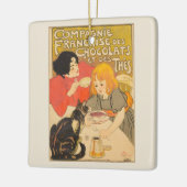 Frans bedrijf van chocolade en thee, Art Nouveau Keramisch Ornament (Links)