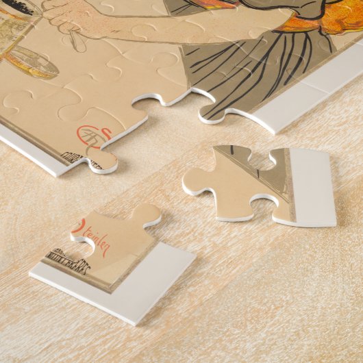Frans bedrijf van chocolade en thee, Art Nouveau Legpuzzel (Zijkant)