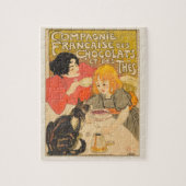 Frans bedrijf van chocolade en thee, Art Nouveau Legpuzzel (Verticaal)