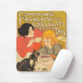 Frans bedrijf van chocolade en thee, Art Nouveau Muismat (Met muis)