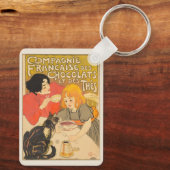 Frans bedrijf van chocolade en thee, Art Nouveau Sleutelhanger (Achterkant)