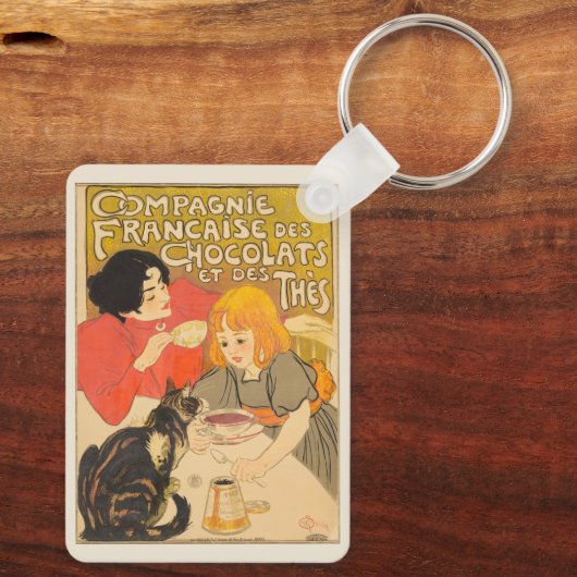 Frans bedrijf van chocolade en thee, Art Nouveau Sleutelhanger (Achterkant)