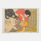 Frans bedrijf van chocolade en thee, Art Nouveau Theedoek (Horizontaal)