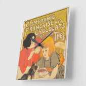 Frans bedrijf van chocolade en thee, Art Nouveau Vierkante Klok (Hoek)