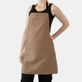 Frans Beige Effen Kleur Schort (Insitu)