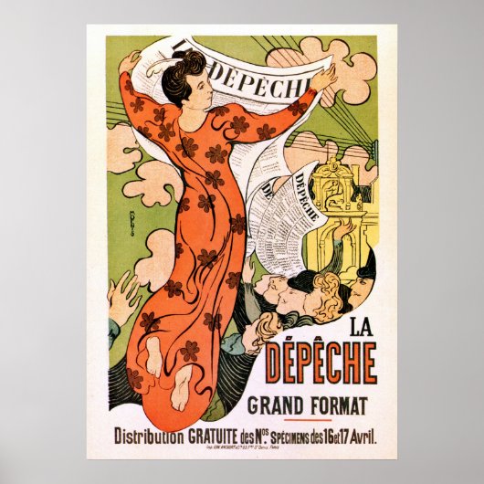  Frans belle époque Art nouveau Poster (Voorkant)