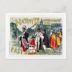 Frans belle époque religieus spel en Briefkaart