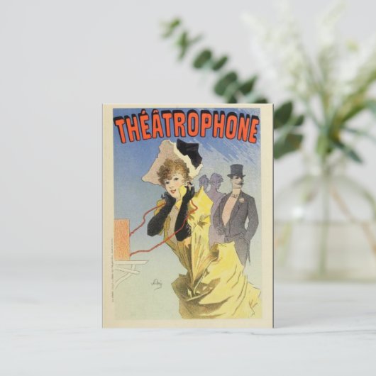 Frans Belle Epoque vintage poster briefkaart (Staand voorkant)