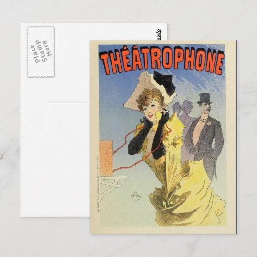 Frans Belle Epoque vintage poster briefkaart (Voorkant / Achterkant)