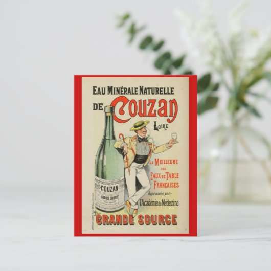 Frans Belle Epoque vintage poster briefkaart (Staand voorkant)