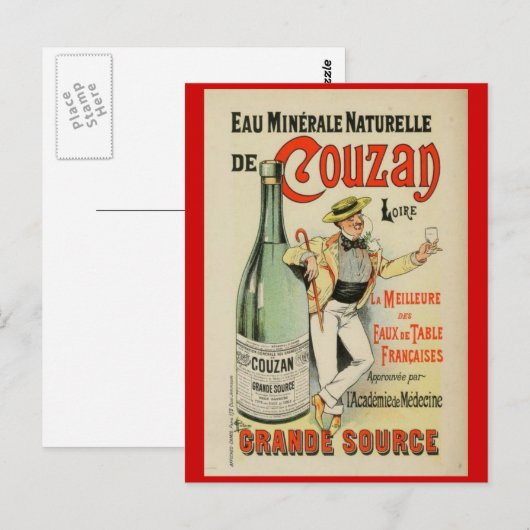 Frans Belle Epoque vintage poster briefkaart (Voorkant / Achterkant)