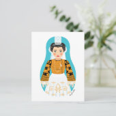 Frans, Bigoudène Matryoshka Briefkaart (Staand voorkant)