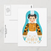 Frans, Bigoudène Matryoshka Briefkaart (Voorkant / Achterkant)
