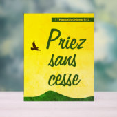 Frans Bijbelvers | Motivatie Chrétienne Acryl Bord (Neutraal)