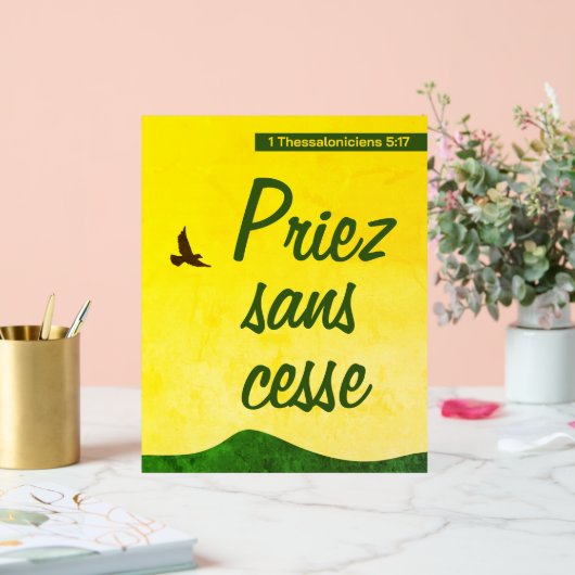 Frans Bijbelvers | Motivatie Chrétienne Acryl Bord (Huwelijk)