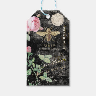 Frans bijen- en bloemenmarkt, gepersonaliseerd cad cadeaulabel