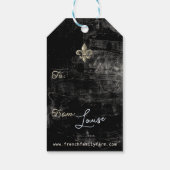 Frans bijen- en bloemenmarkt, gepersonaliseerd cad cadeaulabel (Achterkant)