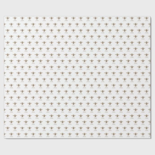 Frans bijenpakpapier, , naadloos verpakt in Parijs Cadeaupapier (Vlak)