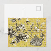  Frans bijenschildboek en bloemenboekje Briefkaart (Voorkant / Achterkant)