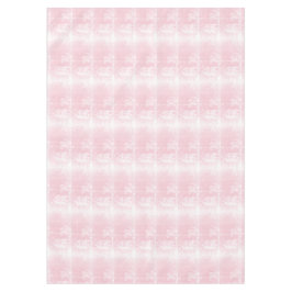 Frans-Birdcage-White op Shell-roze Tafelkleed