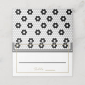 Frans Bistro  design Plaatskaartje (Buitenkant ongevouwen)