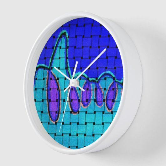 Frans Blauw Abstract met geweven textuur (Hoek)