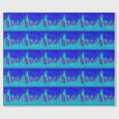 Frans Blauw Abstract met geweven textuur Cadeaupapier (Vlak)