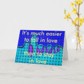 Frans Blauw Abstract met geweven textuur Kaart (Gele Bloem)