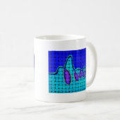 Frans Blauw Abstract met geweven textuur Koffiemok (Voorkant rechts)