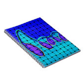 Frans Blauw Abstract met geweven textuur Notitieboek (Rechterzijde)