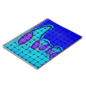 Frans Blauw Abstract met geweven textuur Notitieboek (Linkerzijde)