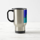 Frans Blauw Abstract met geweven textuur Reisbeker (Links)