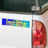 Frans Blauw Afrikaans Geweven Abstracte Paarse Vor Bumpersticker (Op Truck)