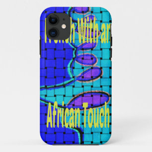 Frans Blauw Afrikaans Geweven Abstracte Paarse Vor Case-Mate iPhone Case