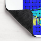 Frans Blauw Afrikaans Geweven Abstracte Paarse Vor Muismat (Hoek)