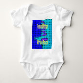 Frans Blauw Afrikaans Geweven Abstracte Paarse Vor Romper (Voorkant)