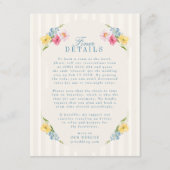 Frans Blauw  Bloemboeket Monogram Info Informatiekaartje (Voorkant)