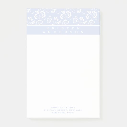 Frans Blauw Bloemen Post-it® Notes (Voorkant)