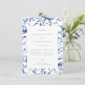 Frans Blauw  Bloemenrepetitie Diner Aankondiging (Staand voorkant)