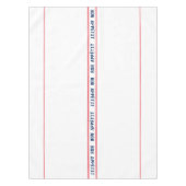 Frans Blauw Bon Appétit & Rood Gestreept Tafelkleed (Voorkant)