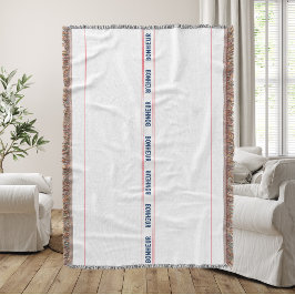 Frans Blauw Bonheur & Rood Gestreept Deken