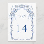 Frans Blauw Botanisch Lijst Tafelnummer (Achterkant)