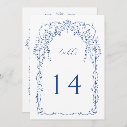 Frans Blauw  Botanisch Lijst Tafelnummer (Voorkant / Achterkant)