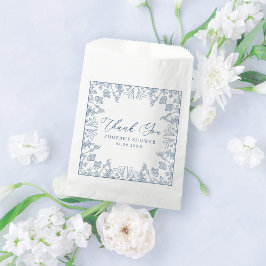 Frans Blauw Chinoiserie Bloemen Vrijgezellenfeest Bedankzakje